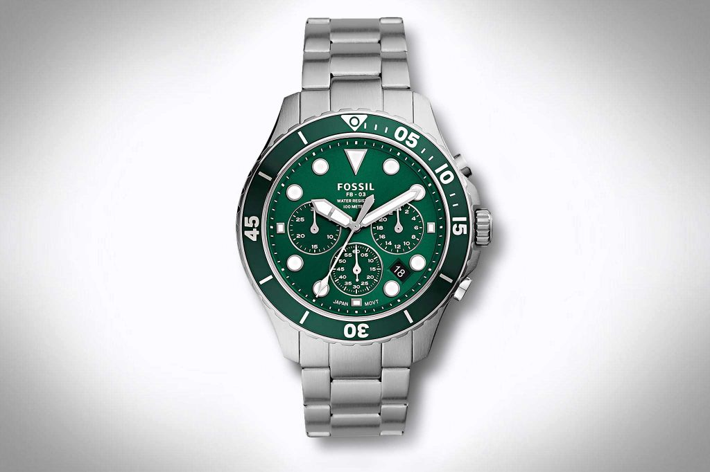 Fossil Uhr Grun Zifferblatt