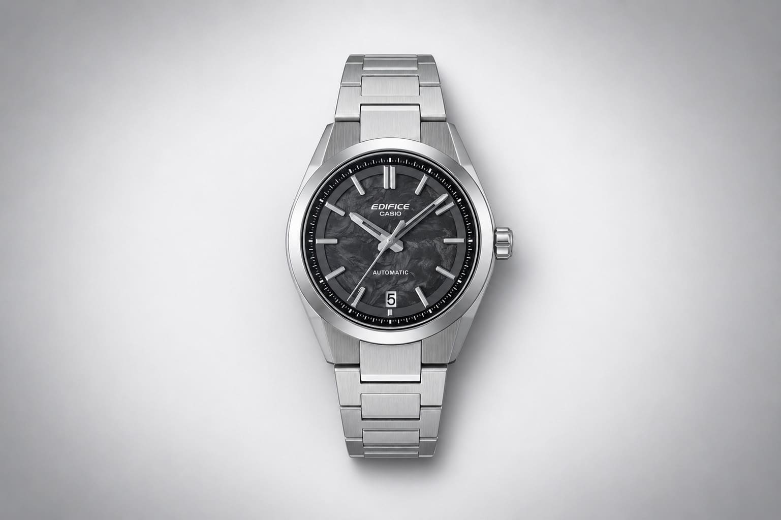 Casio Edifice EFK-100CD-1AER Automatikuhr Forged Carbon schwarz 39 mm
